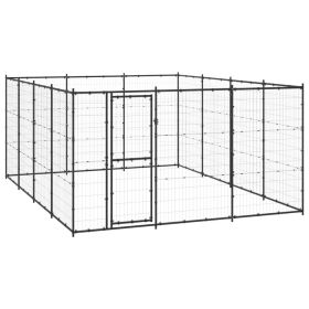 Outdoor Dog Kennel Steel 156.3 ftÂ²